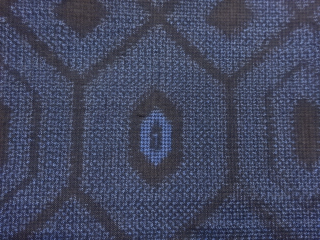JAPANESE KIMONO / ANTIQUE HITOE KIMONO / SILK / DORO OSHIMA TSUMUGI / WOVEN KIKKO